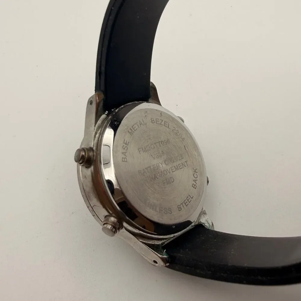 Time and Tru Women's Silver Tone Digital Watch - New Battery